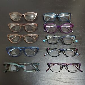 Bulk Lot OGI 10 Pairs Women's Designer Eyeglasses Frames-Made In Japan